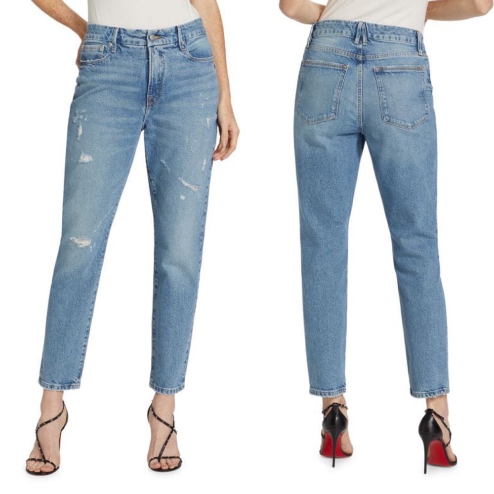 Good American Good Classic Jeans in Indigo Blue Size 2/26 New